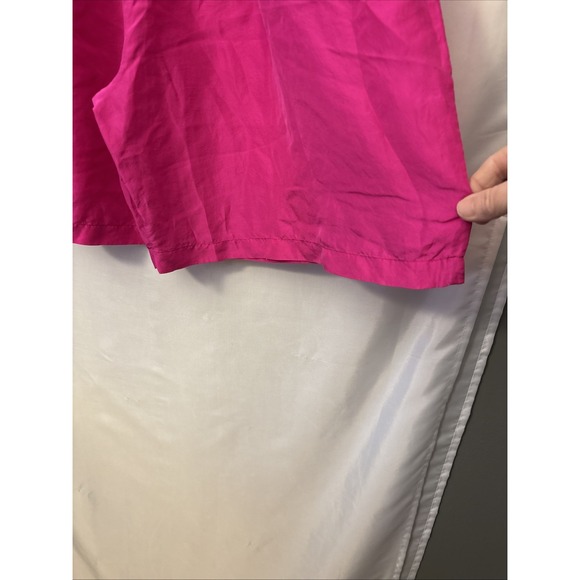 Women's 100%‎ Silk Shorts lot Of 3 J Jarold? Wide Leg Black, Pink, Teal,  M - Picture 4 of 12
